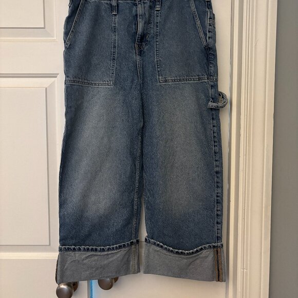 Free People Mid Rise Cuffed Jeans Size 30 - Picture 1 of 6